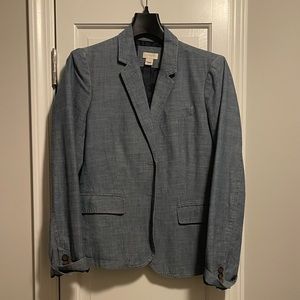 J.Crew size 4 blue linen blazer